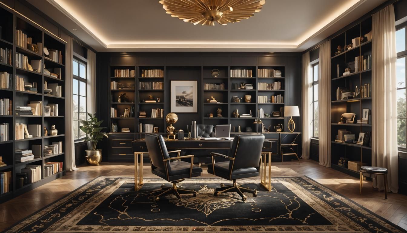 Luxurious Office Space with Elegant Interior Design