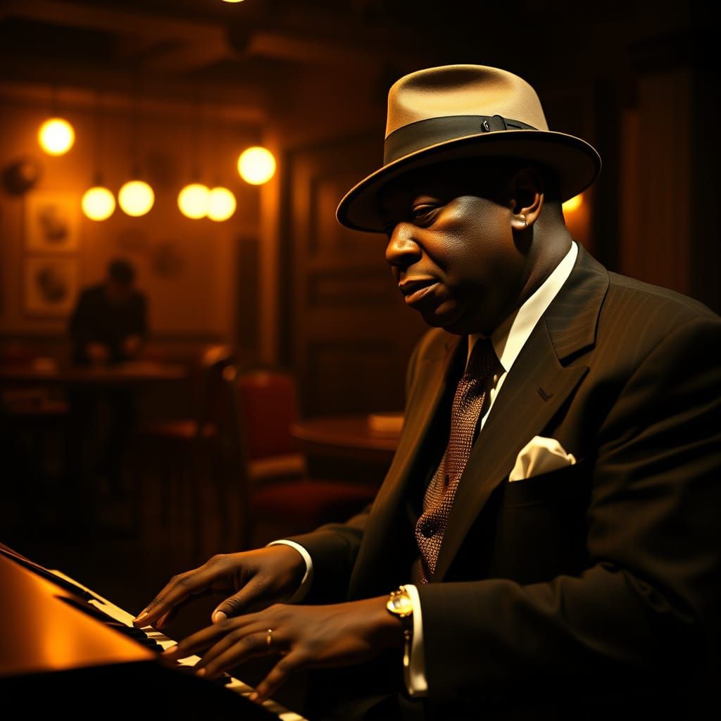 Jazz Legend Plays Piano in Elegant Vintage Club