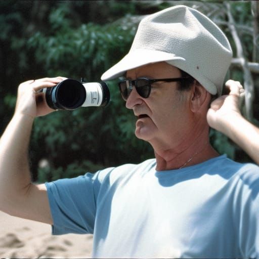 Bill Murray on a Beach: 1993 Photo