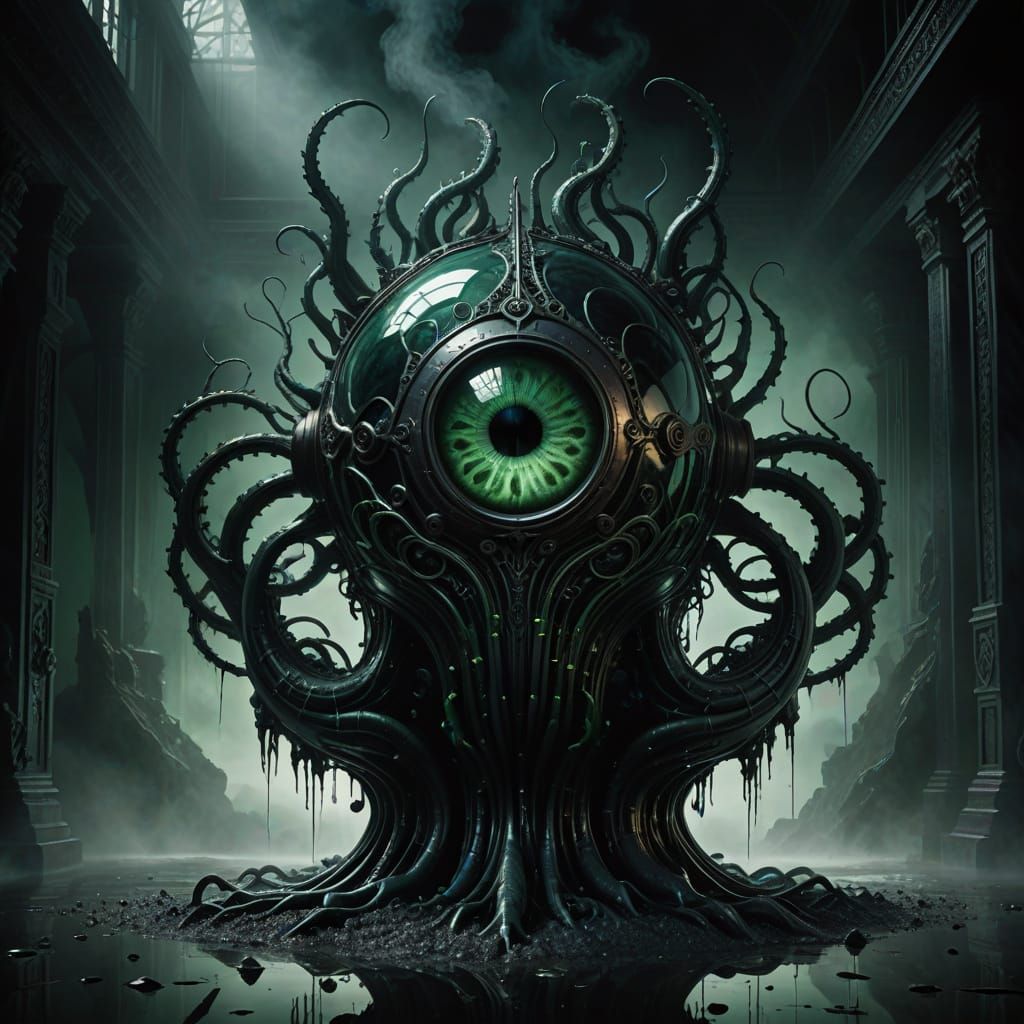 Dark Fantasy Vessel Unleashes Fury Amidst Swirling Mist