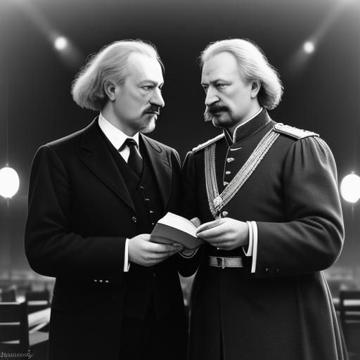 Paderewski and Dmowski at Paris Peace Conference