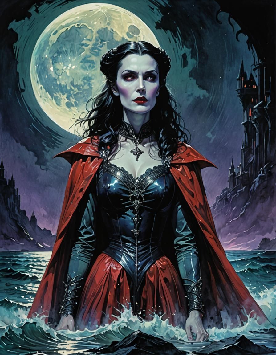 Iridescent Female Dracula Movie Poster