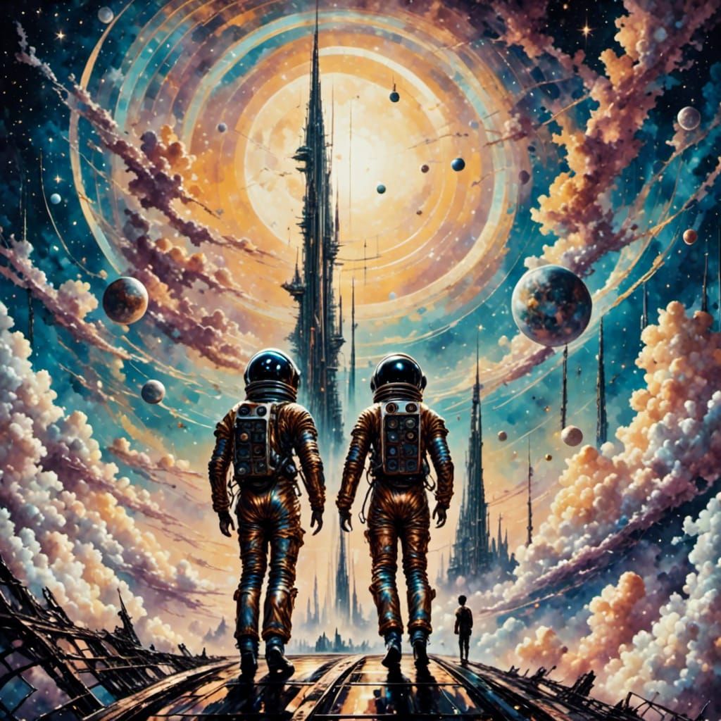 Astronauts in Orbit: 1930s Sci-Fi Cover Art