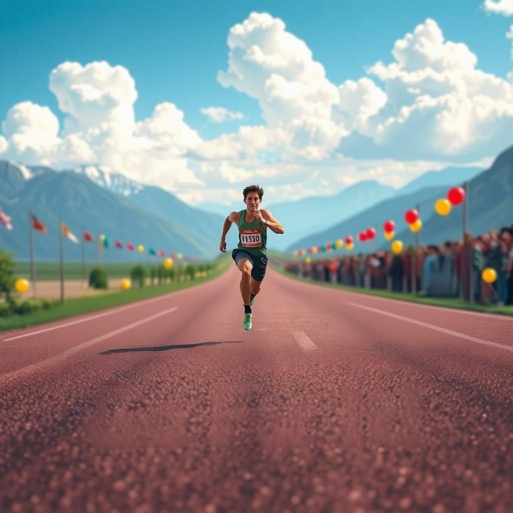 Sprinter Leaps Down Endless Road in Vibrant Disney-Pixar Sty...