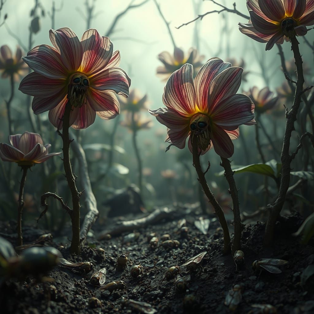 Grotesque Garden: Dark Fantasy Concept Art