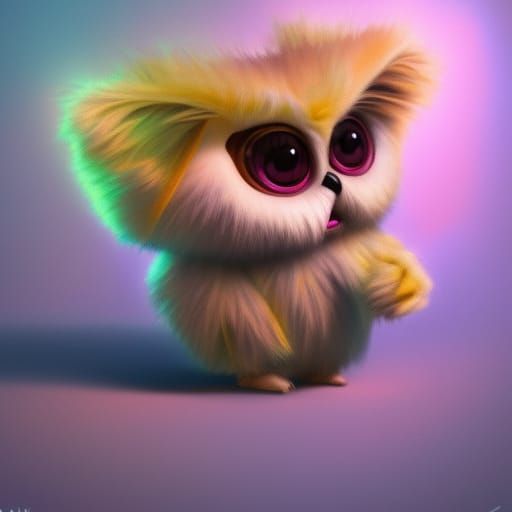 Hyperdetailed Chibi Furby Portrait in 8k Resolution