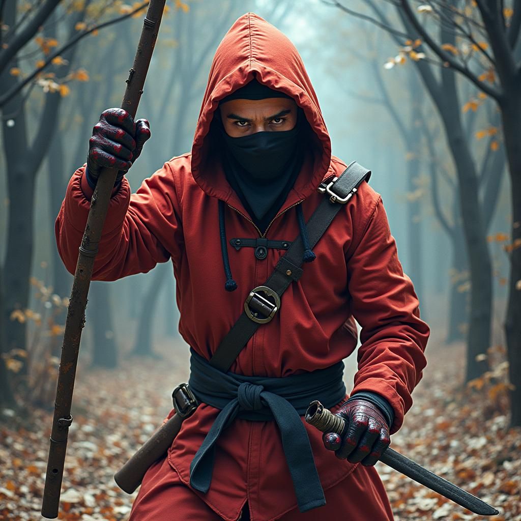 Abstract Majik Ninja Madness Interpretation