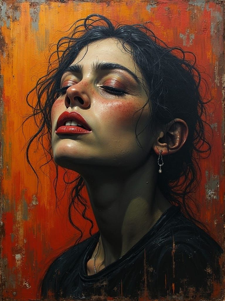 Rustic Oil Painting Captures The Essence Of Hunger