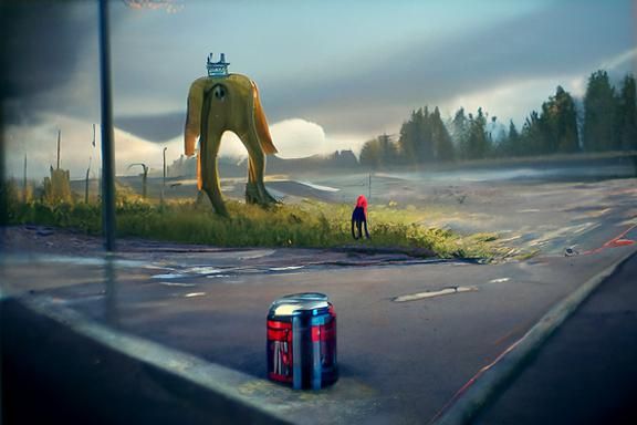 Surreal Sci-Fi Monster Landscape