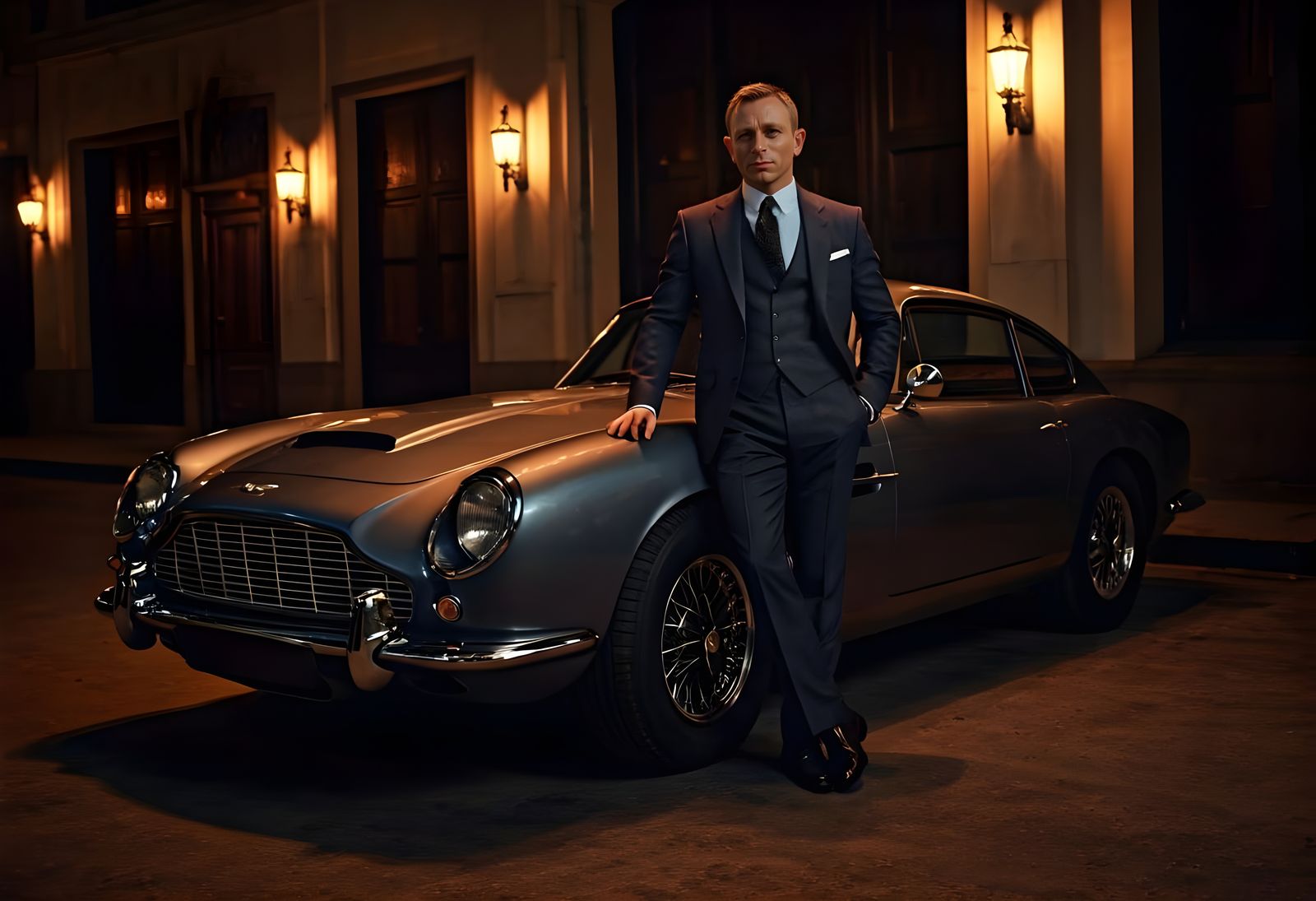 Hollywood Portrait of a Man at Jazz Club