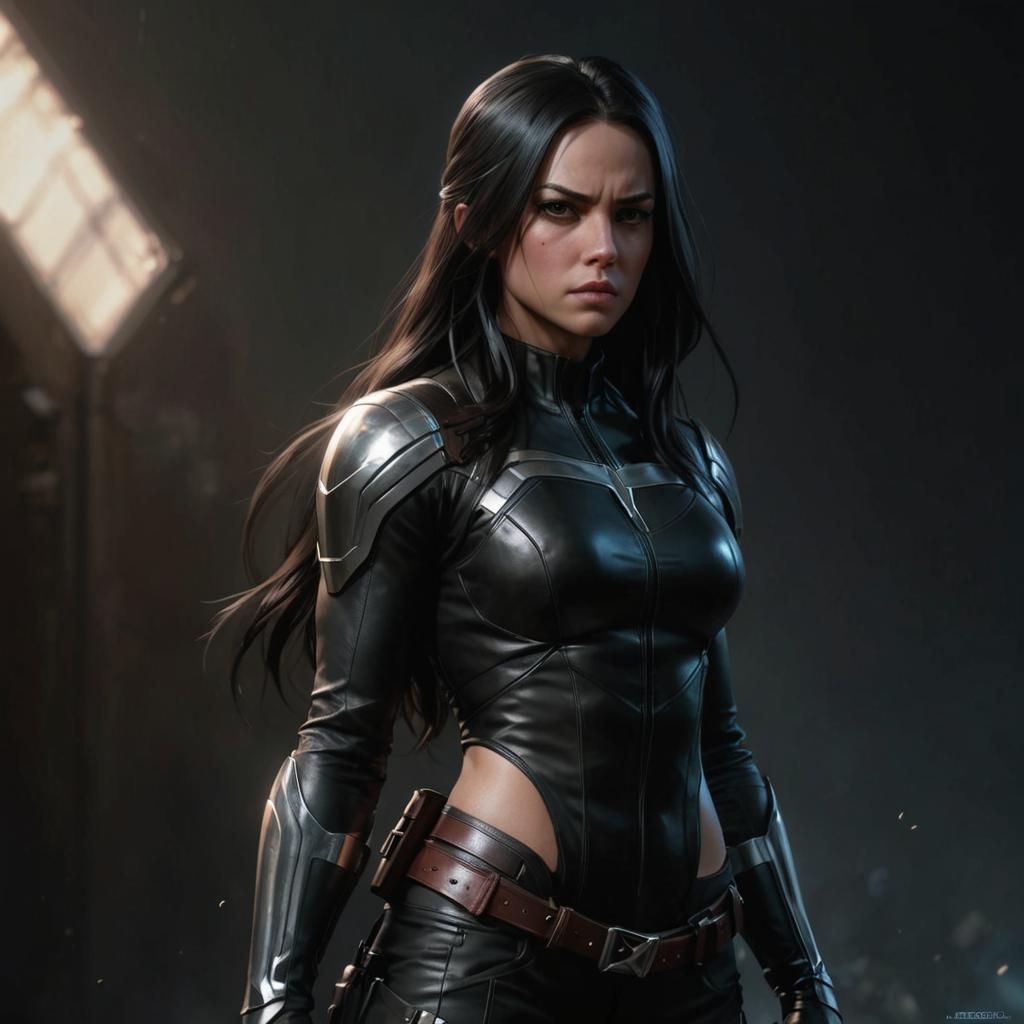 X-23 Portrait in Hyperdetailed Art Nouveau Style