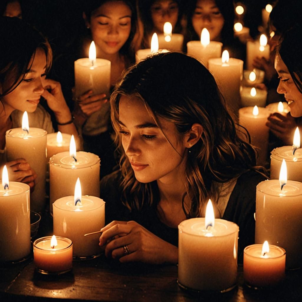 Candlelight Portrait Reveals Inner Beauty