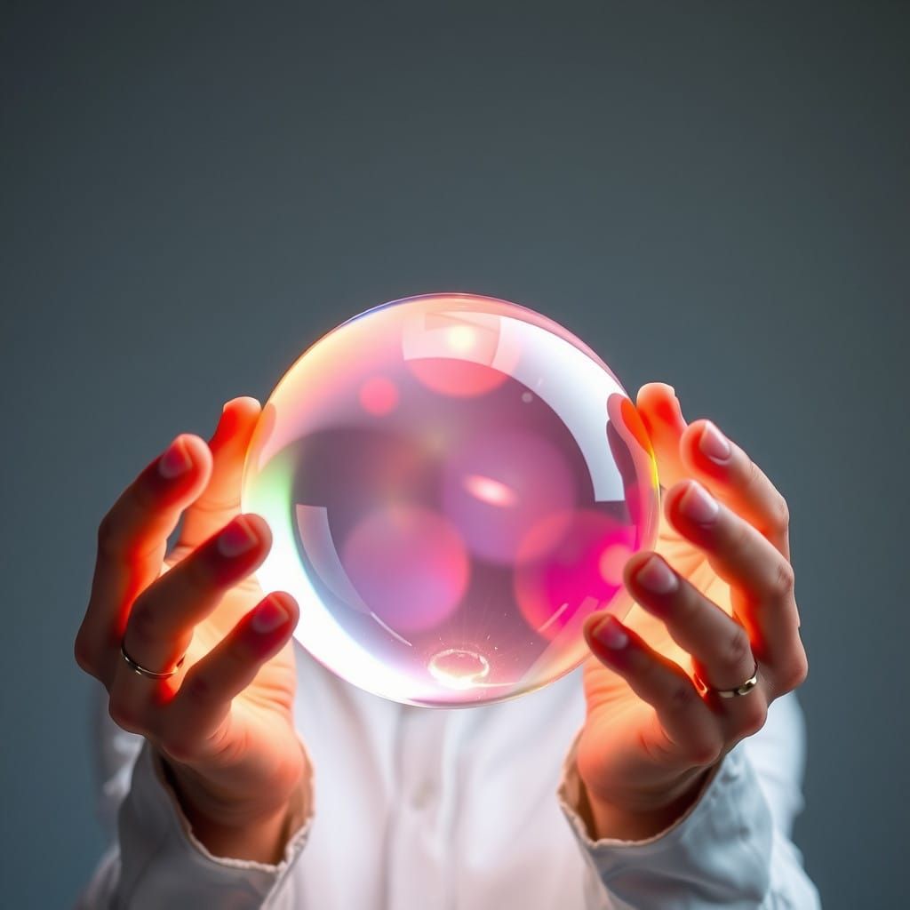 The Crystal Ball of Truth in Vibrant Colors