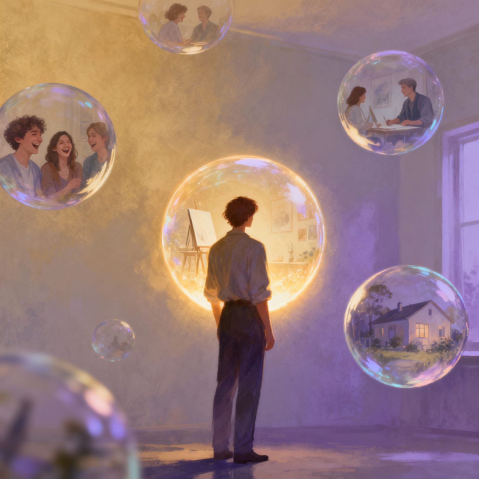 Alternate Realities in Glowing Memory Orbs