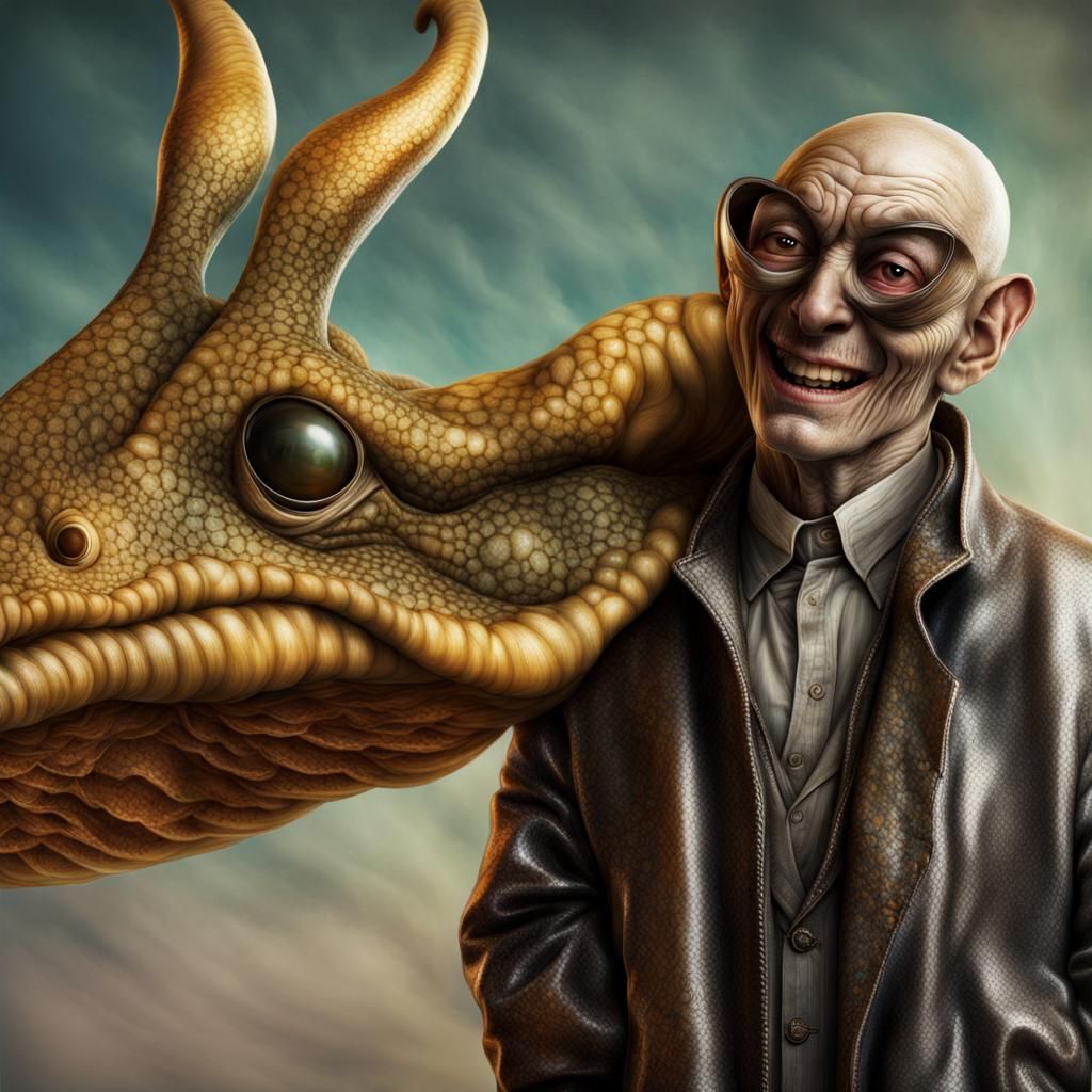 Extravagant Alien Characters in Bizarre Cosmic Dreamscape
