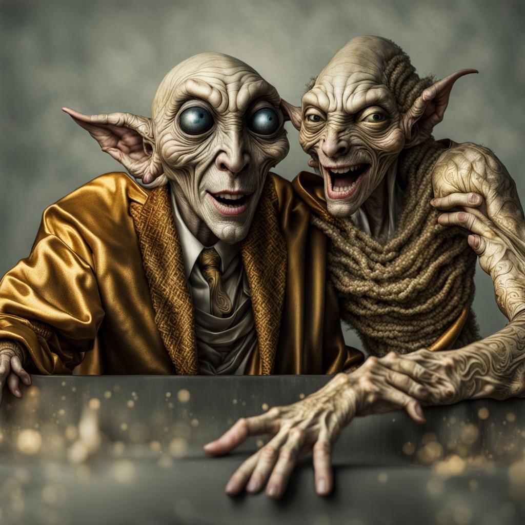 Extravagant Alien Characters in a Cosmic Dreamscape