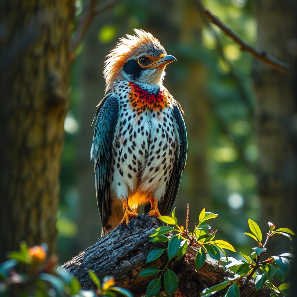 Harpy Eagle in Graffiti and Street Art Style