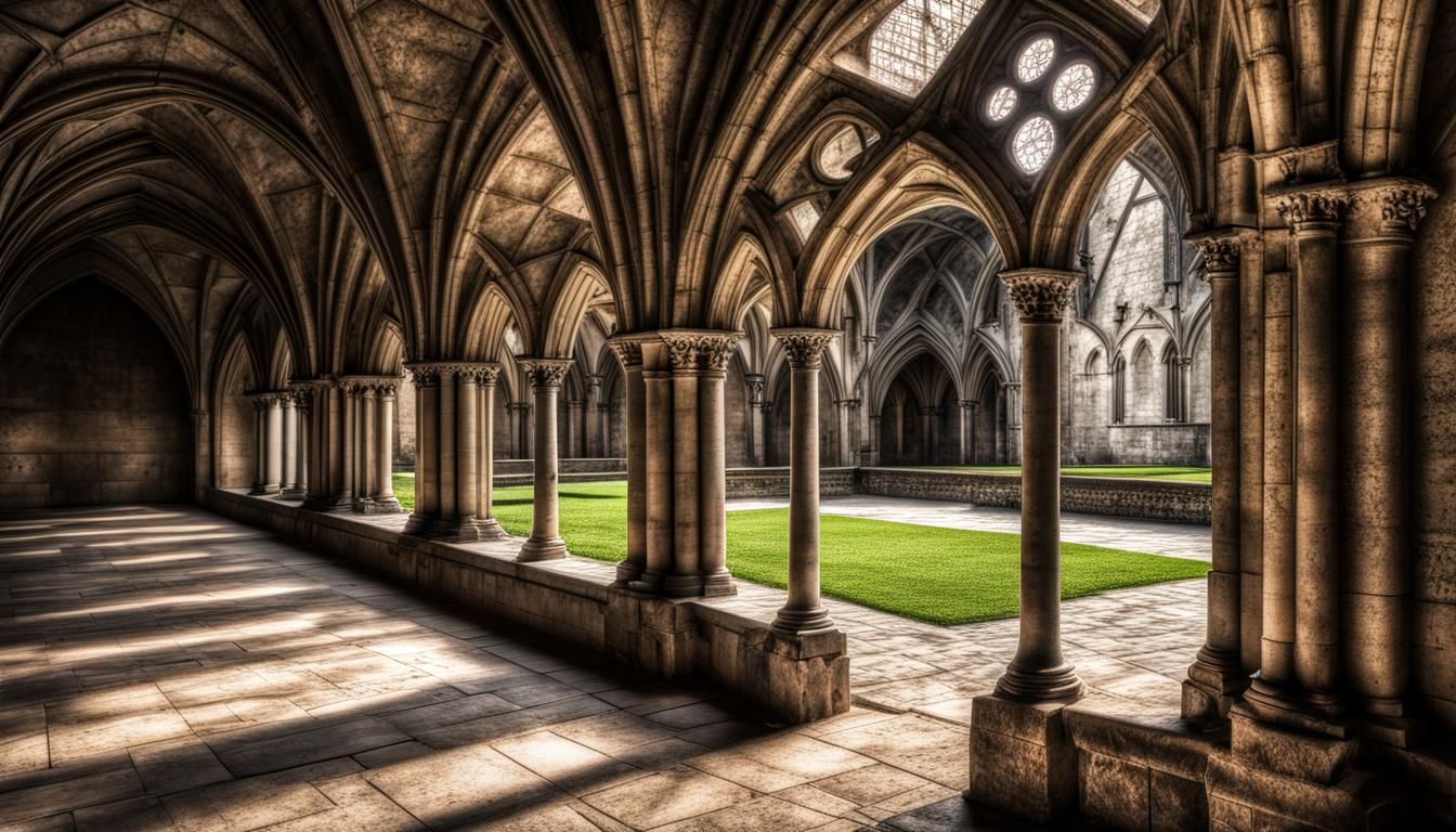 a gothic cloister