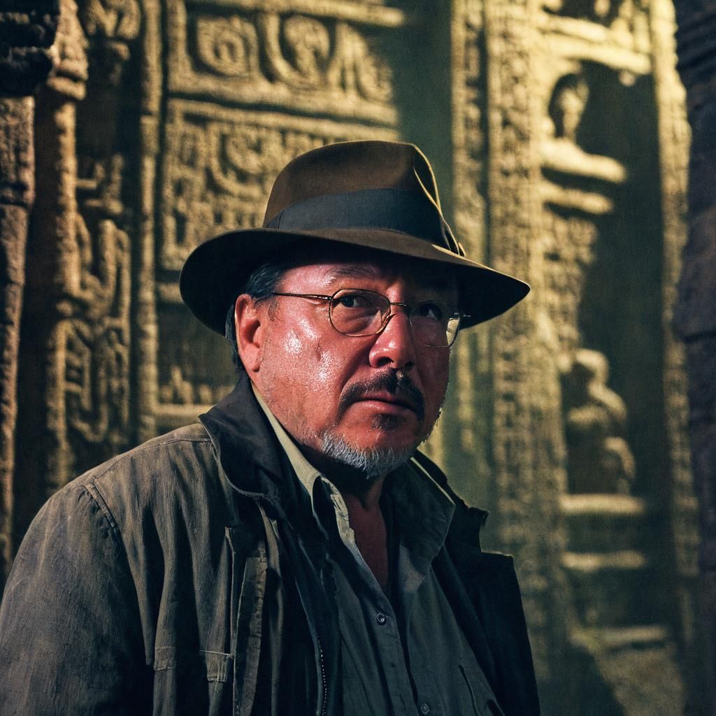Indiana Jones Escape from Lost Temple in Cinematic Style