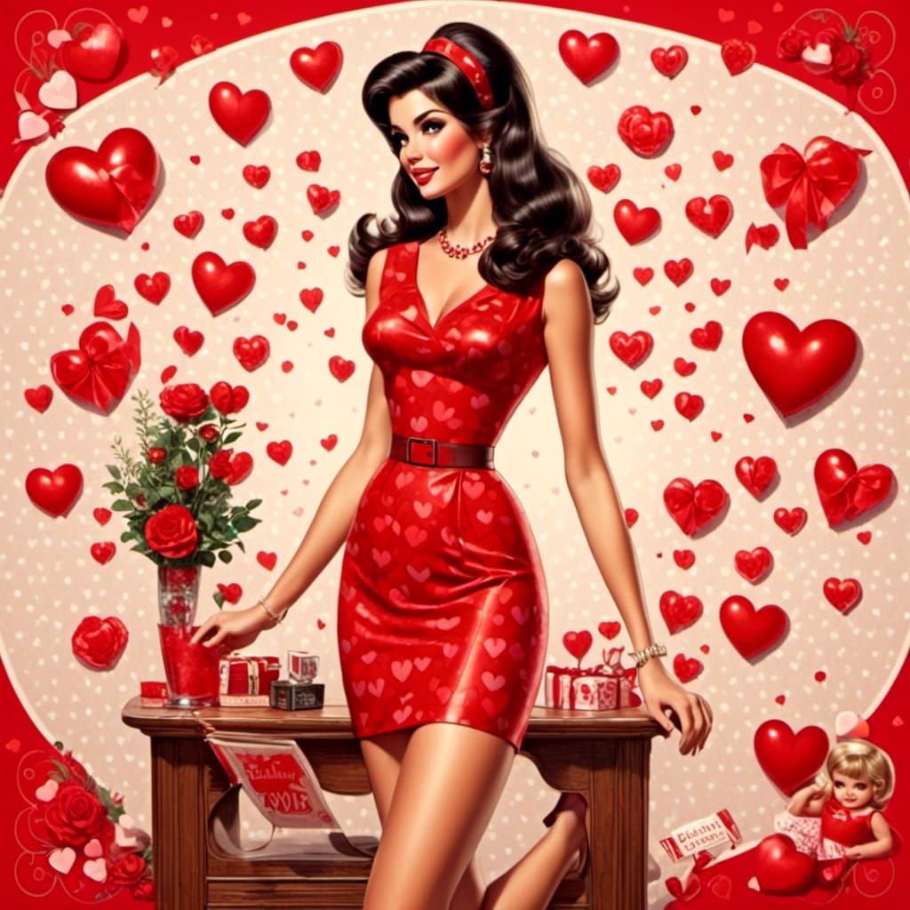 February calendar girl