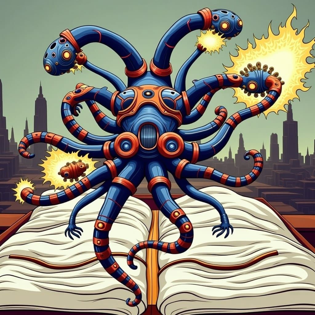 Epic Sci-Fi Flux Abstract Concept Art