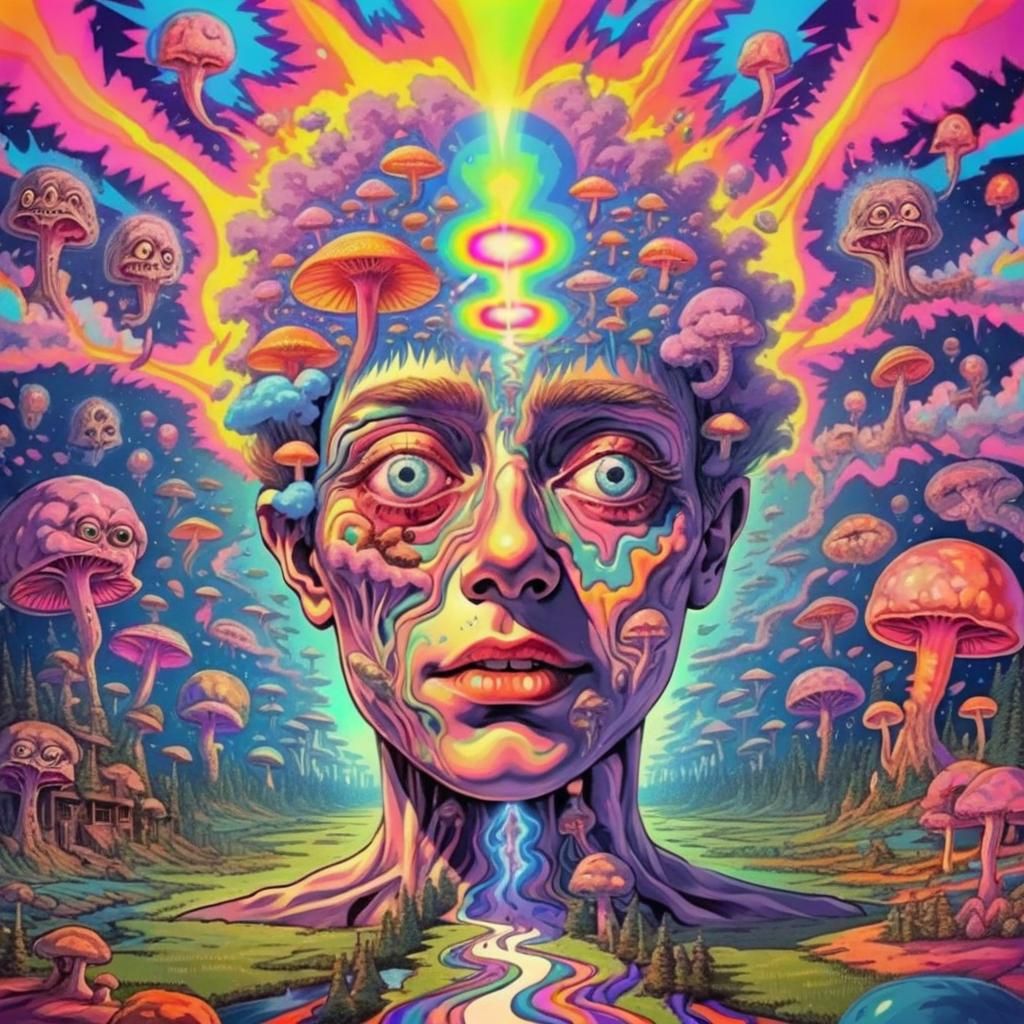 Psychedelic Psychosis: A Delusional Dreamscape