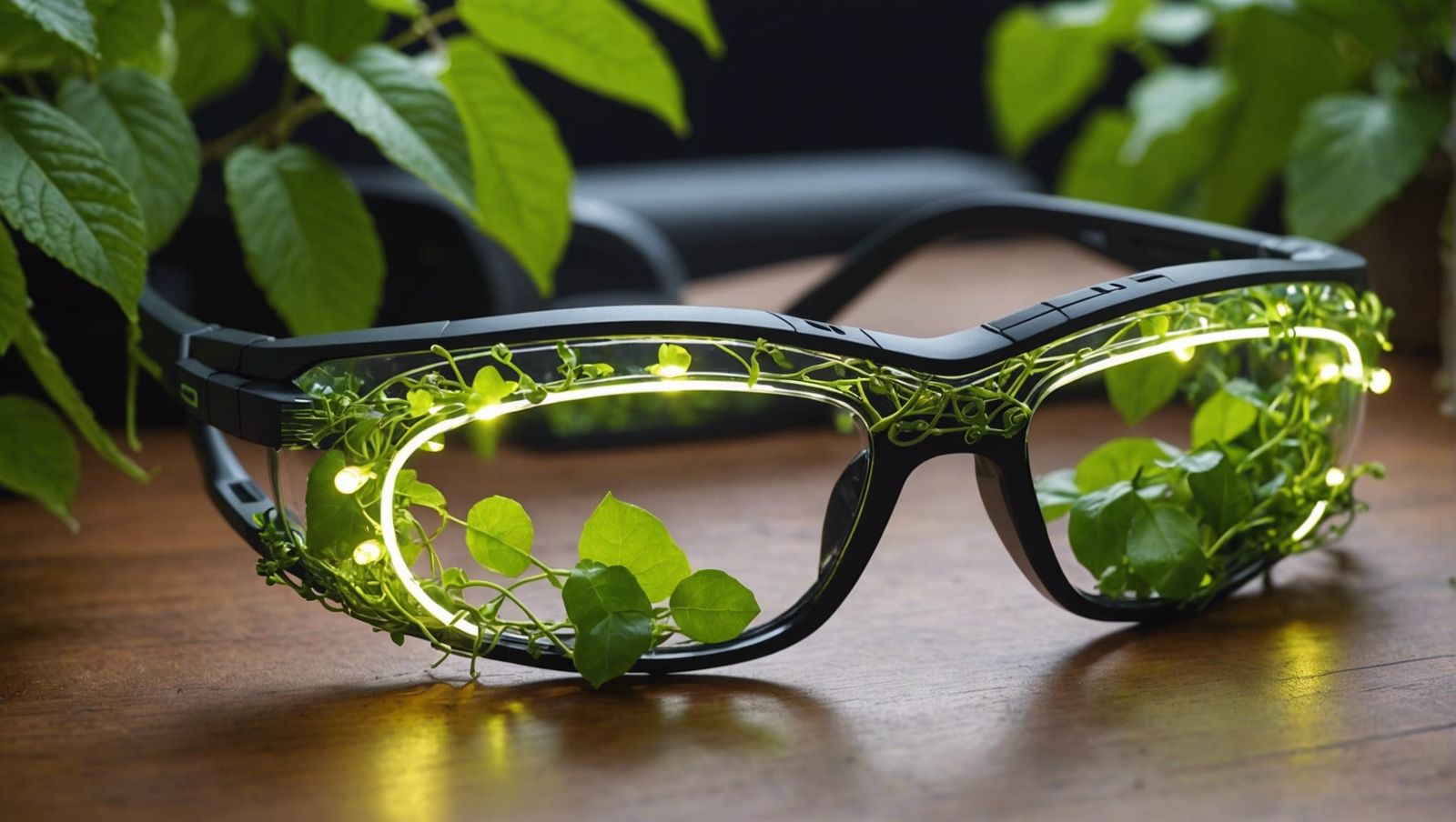 Neo Biological Glasses with Vines and LED Lights