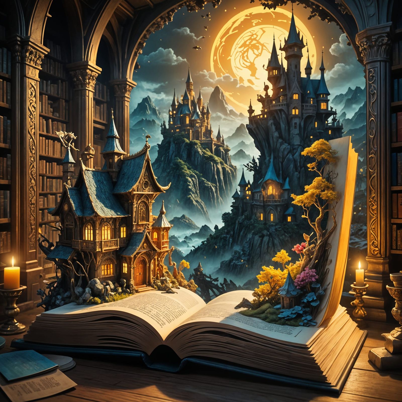 Fairytale Book Comes to Life in 3D Rendering