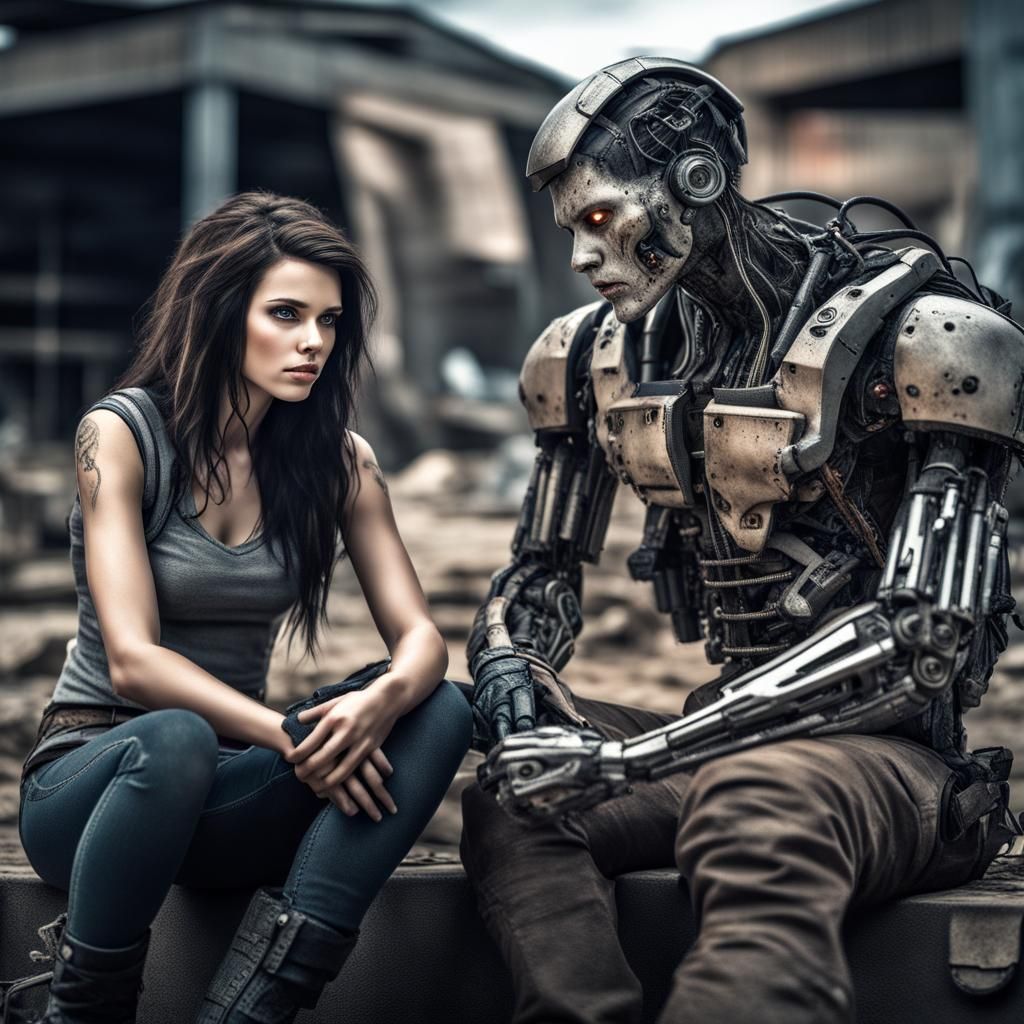 Post-Apocalyptic Companionship: A Hyperrealistic Vision