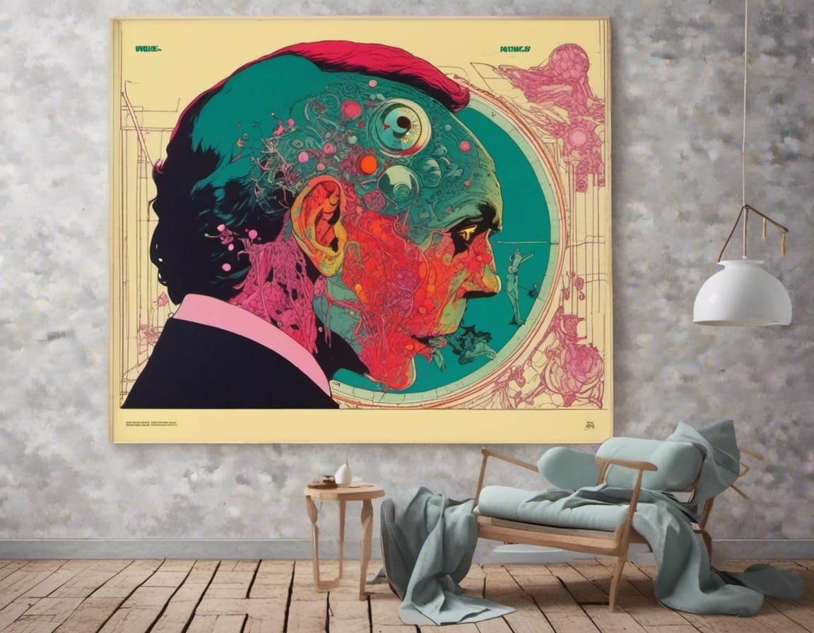 1970s Horror Movie Poster: Dr. Phibes Lobotomy