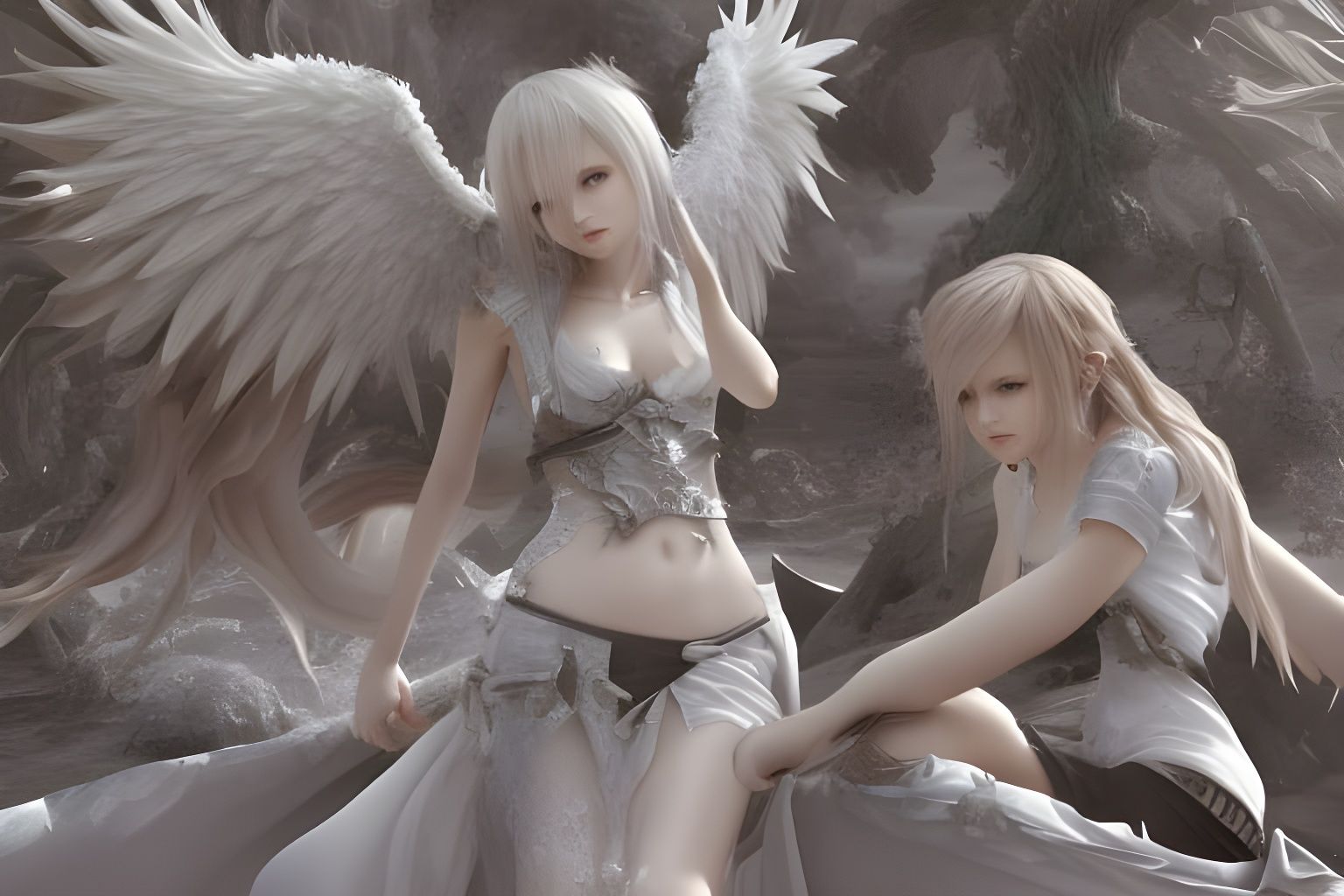 Much to the annoyance of Hades,  his hound  Cerberus,  had a crush on the Sisters!