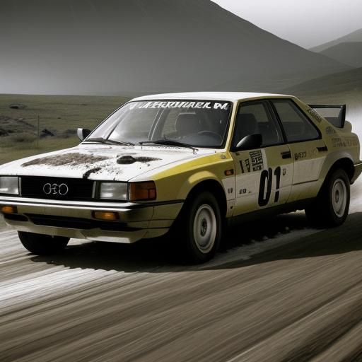 Audi 90 quattro rally car