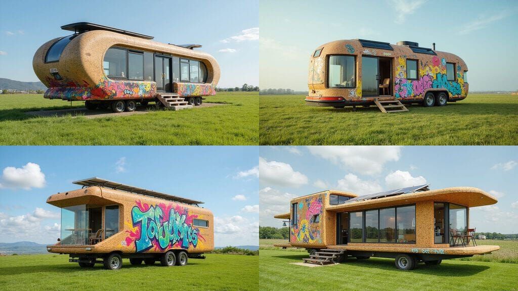 Futuristic Skatedeck Platform Village