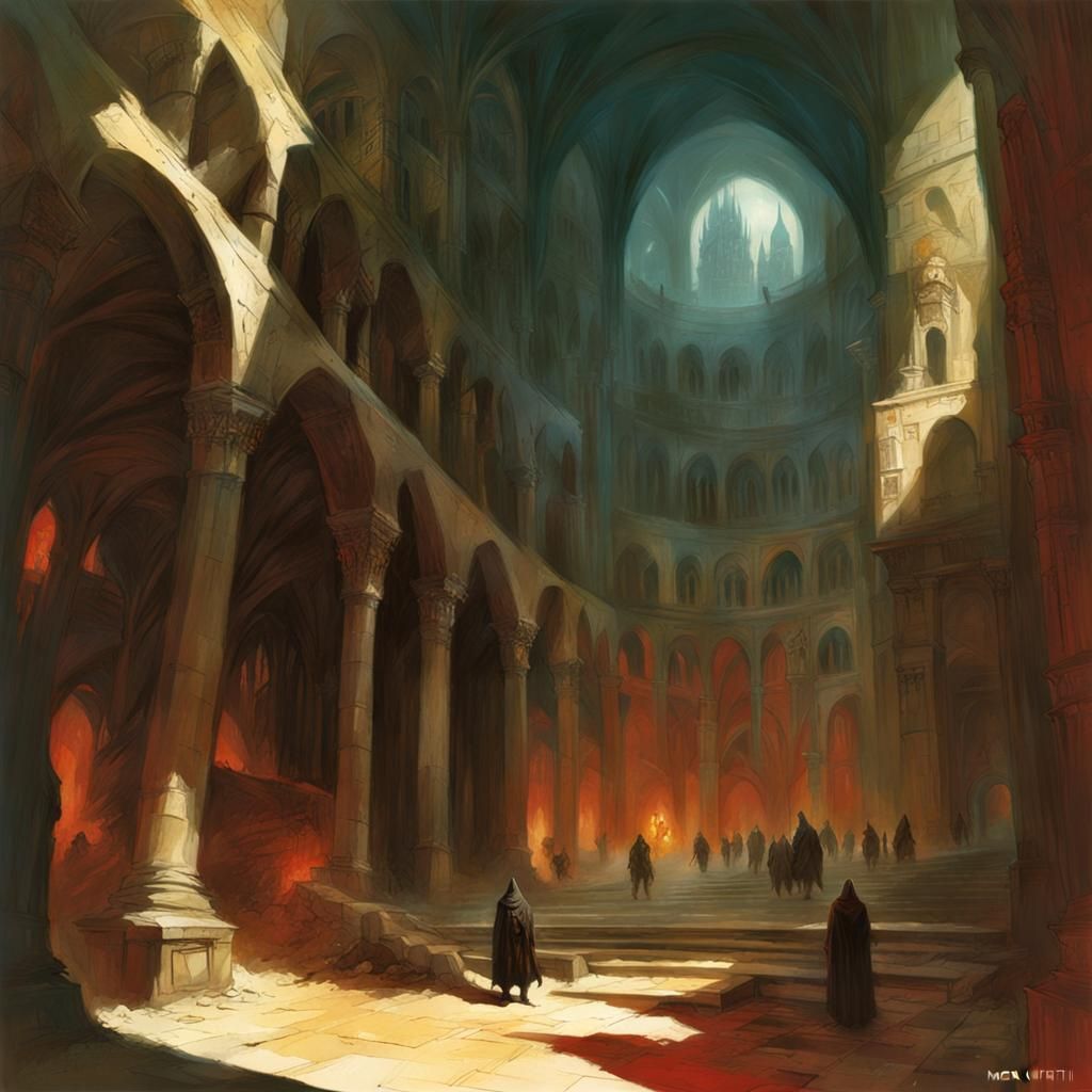 Dark Fantasy Grimdark Scene