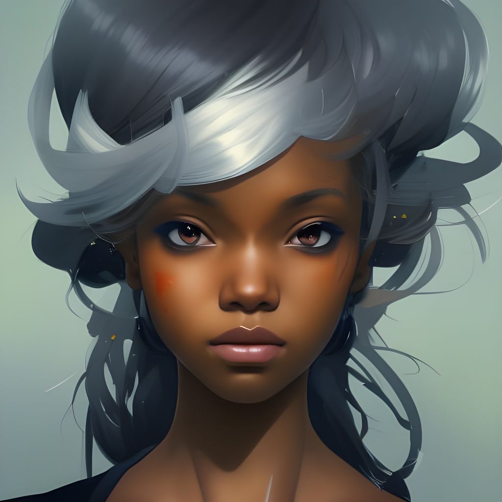 Anime Girl Portrait in Artstation Style