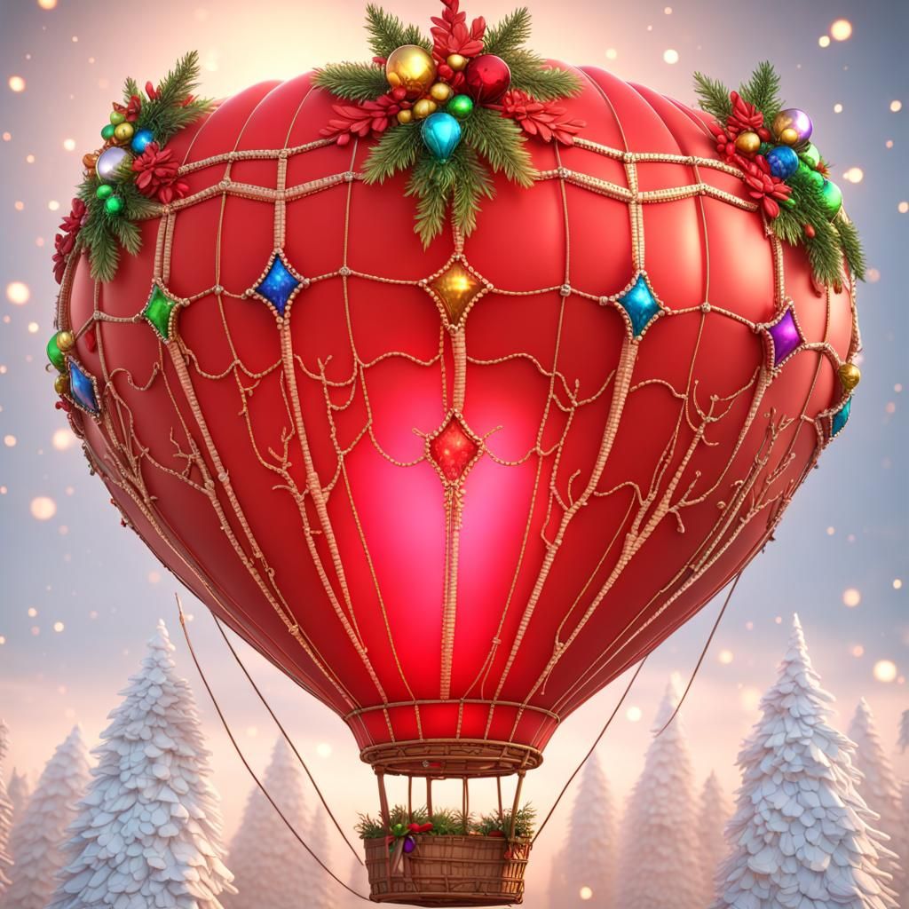 Christmas Hot Air Balloon