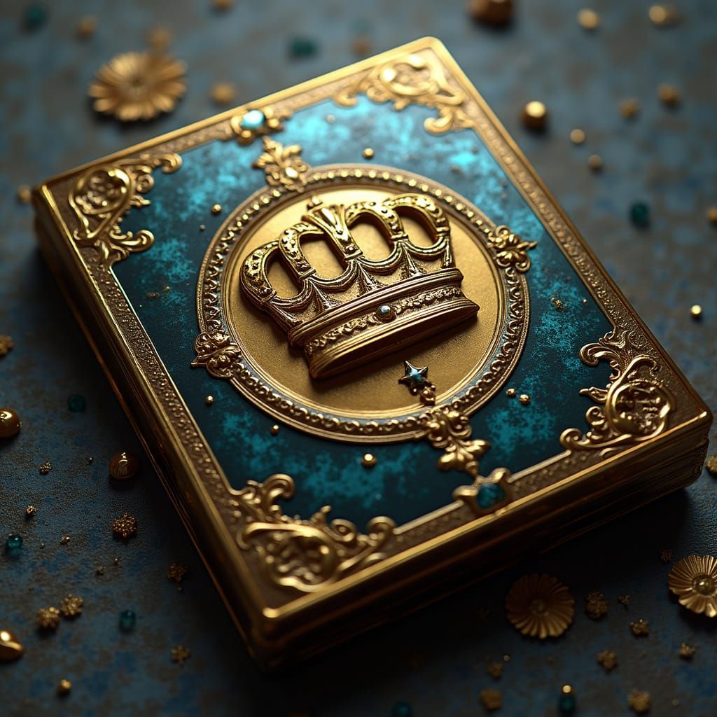 Golden Crown Icon on Sci-Fi Folder