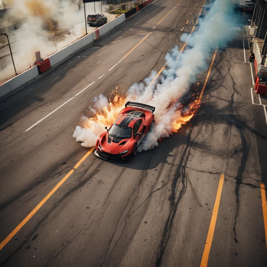 Racing Car Drifting: High-Octane Action Photography