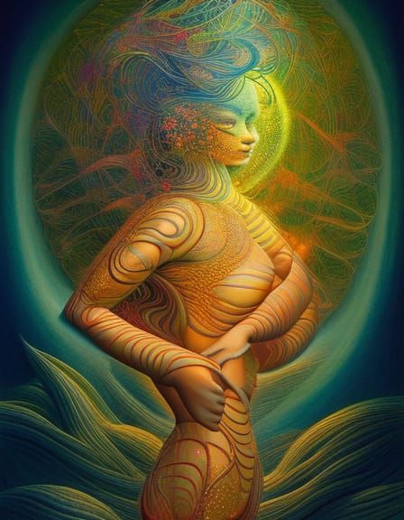 Surreal Transformation in Richly Detailed Digital Art