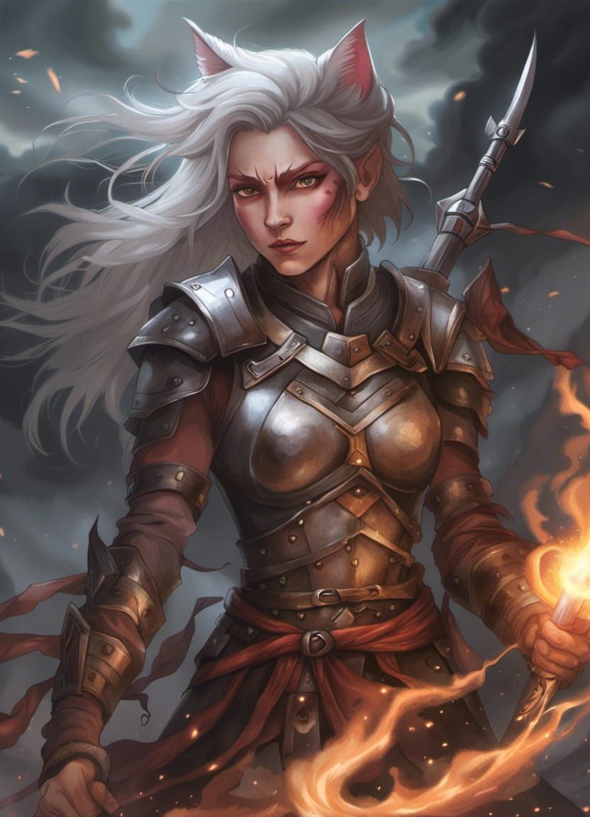 Crying Cat Knight in Smoky Battlefield