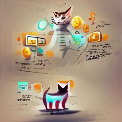 Digital Marketing Cat Concept Art