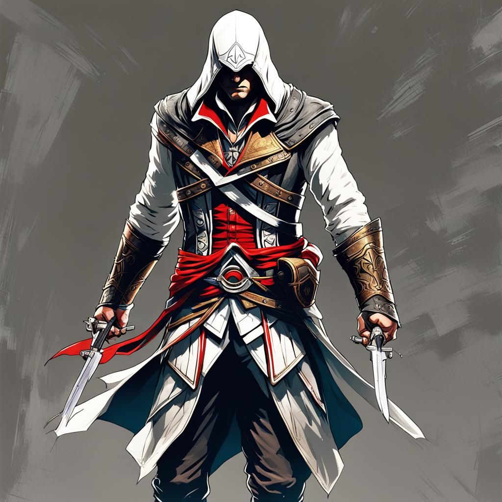 Assassin's Creed Original Outfit in Anime Style
