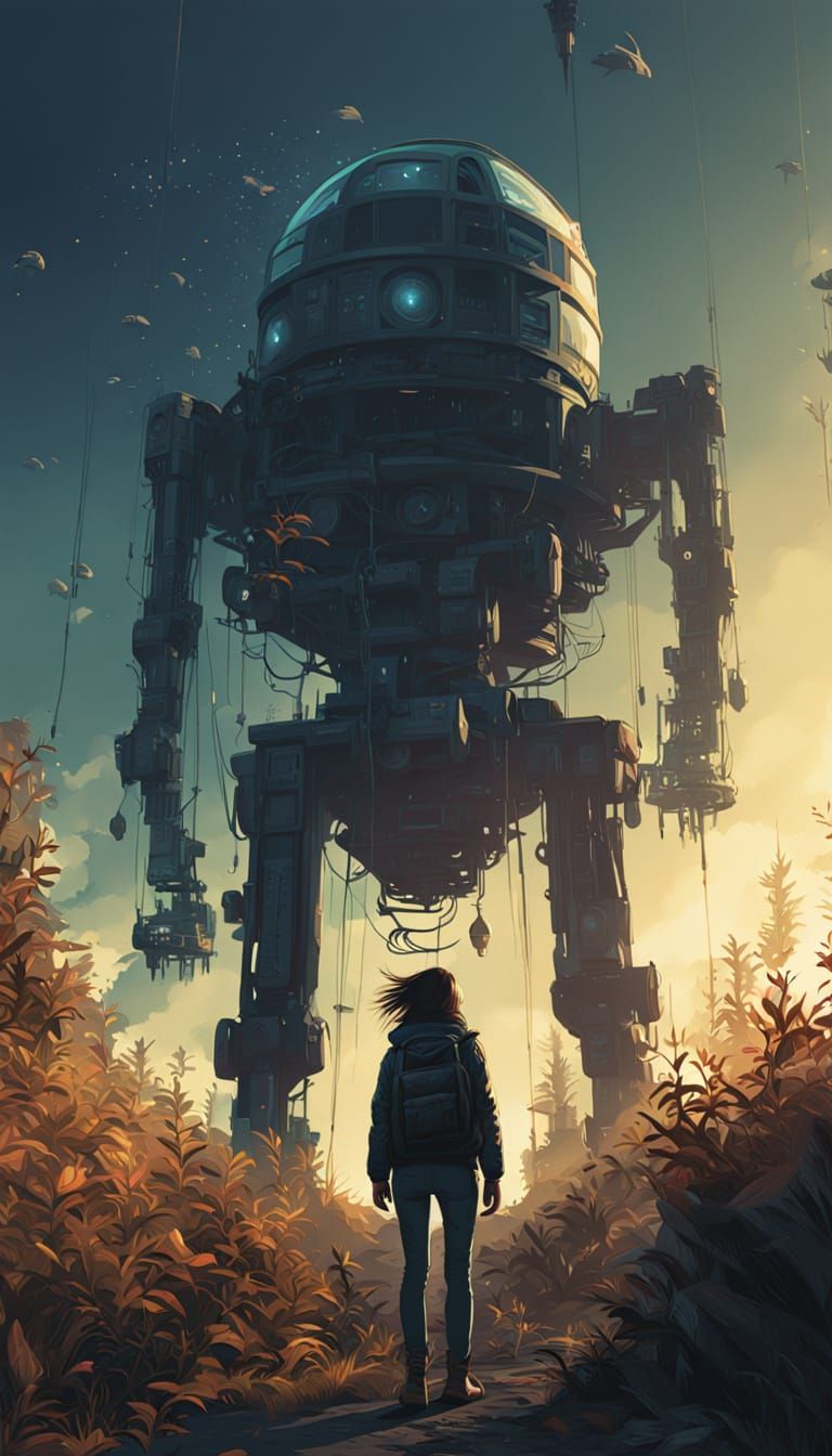 Hyper-Realistic Portrait in Futuristic Biomechanical Style