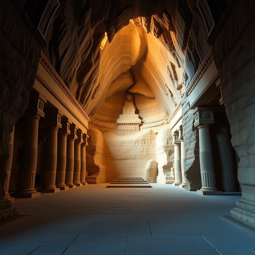 Majestic Mountain Great Room with Colonnades