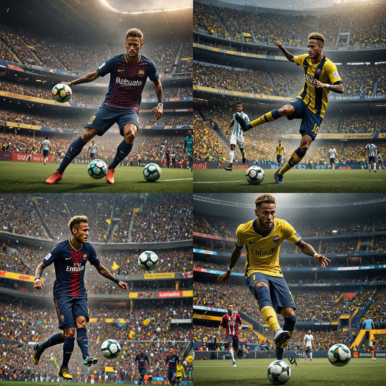 Neymar Football: Detailed Matte Painting in Unreal Engine