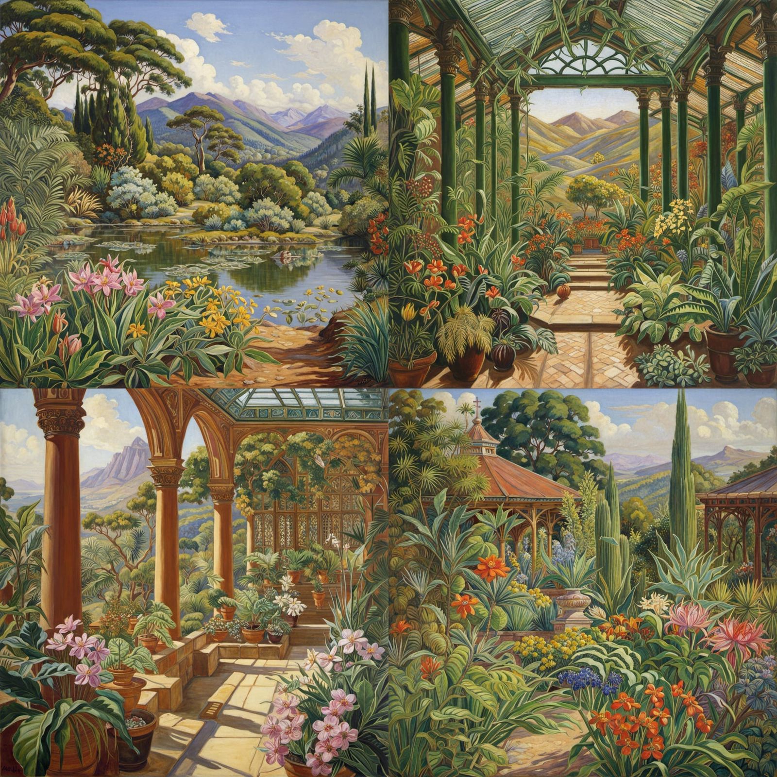 Botanical Bioarchitecture in Botanical Art Style