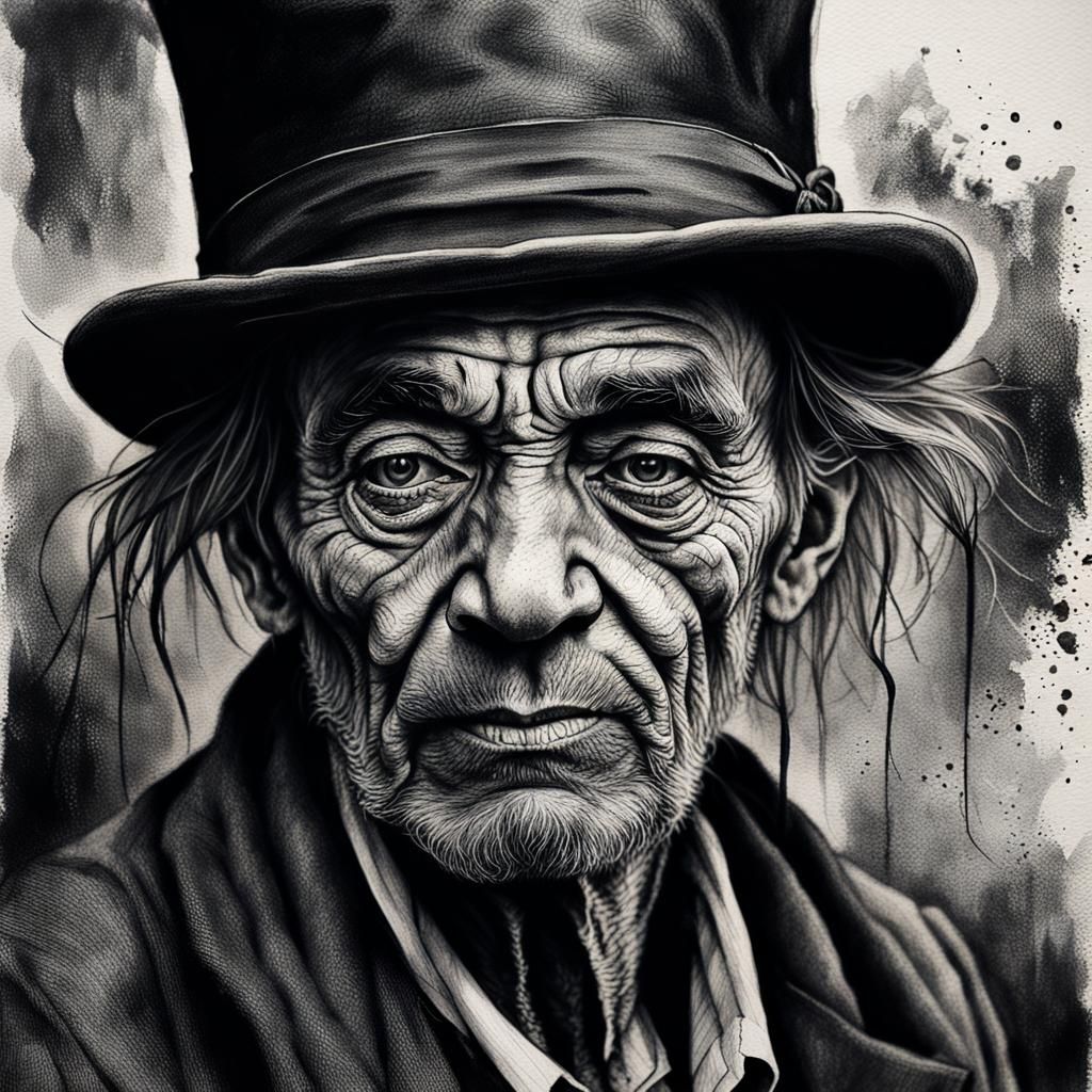 Gritty 1920s Street Urchin Portrait in Noir Style