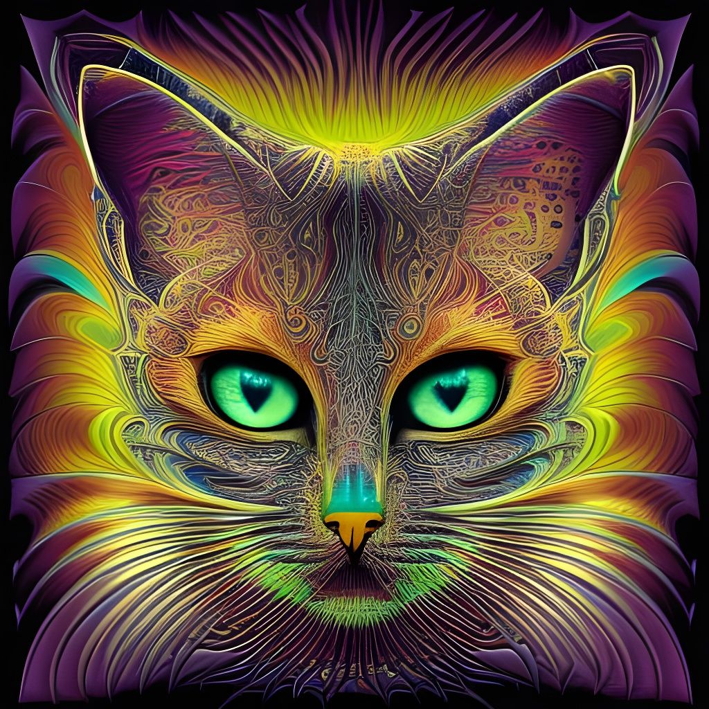 Purple Radioactive Kitty