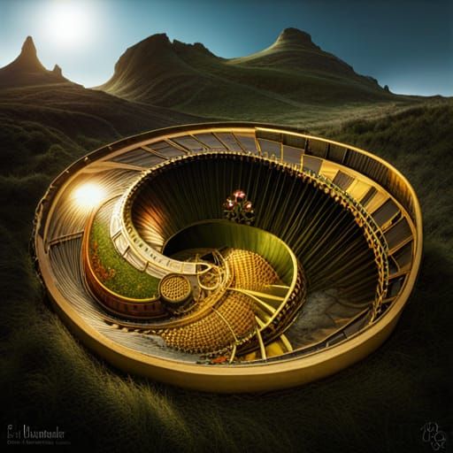 Steampunk Wonderland with Dramatic Lighting