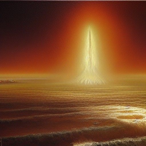 The End of Time: Dramatic Oil Painting